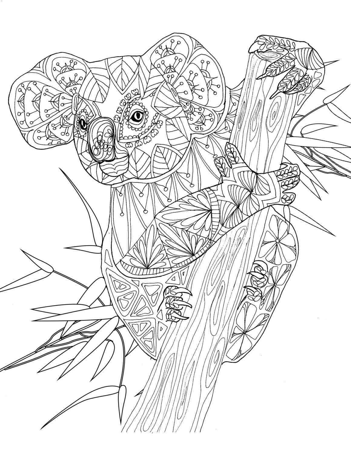Мандалы раскраски антистресс коала
