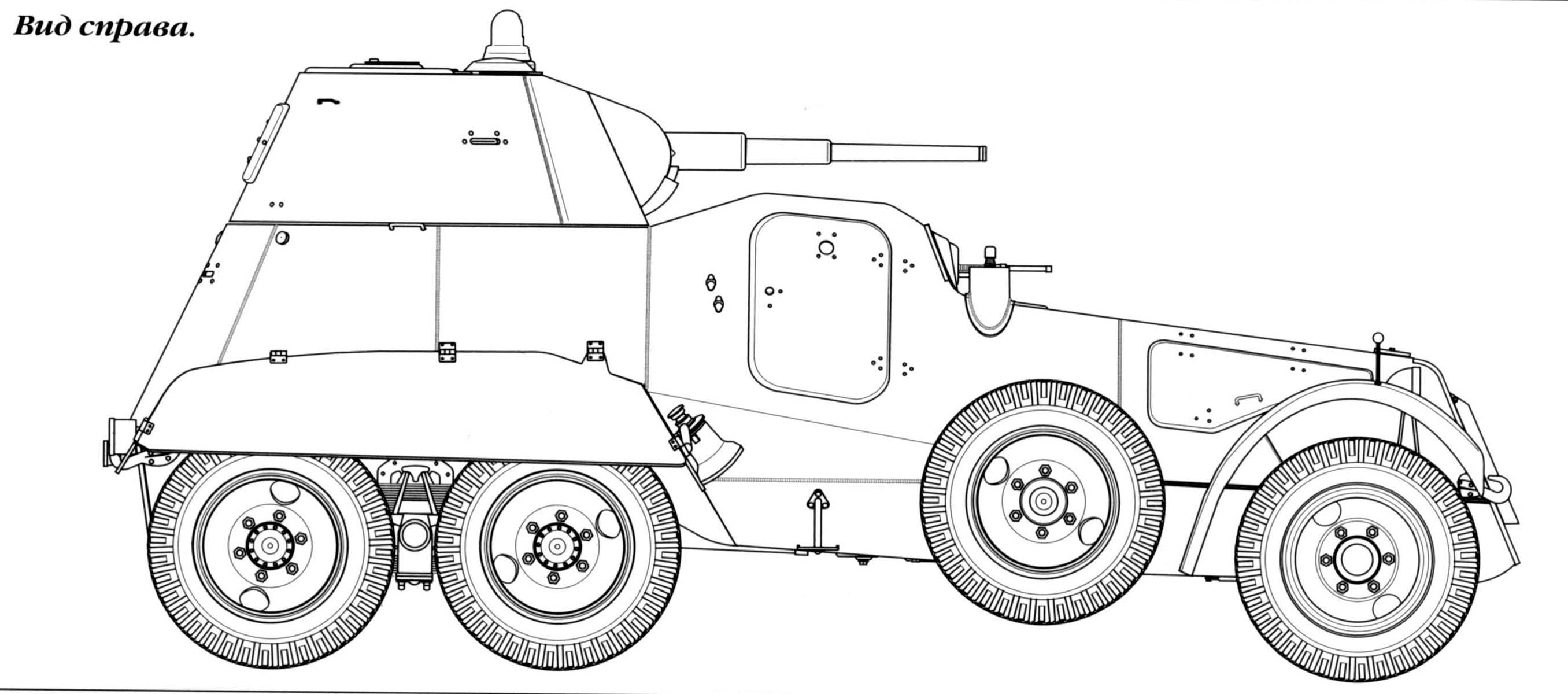 Ба-11 бронеавтомобиль чертеж