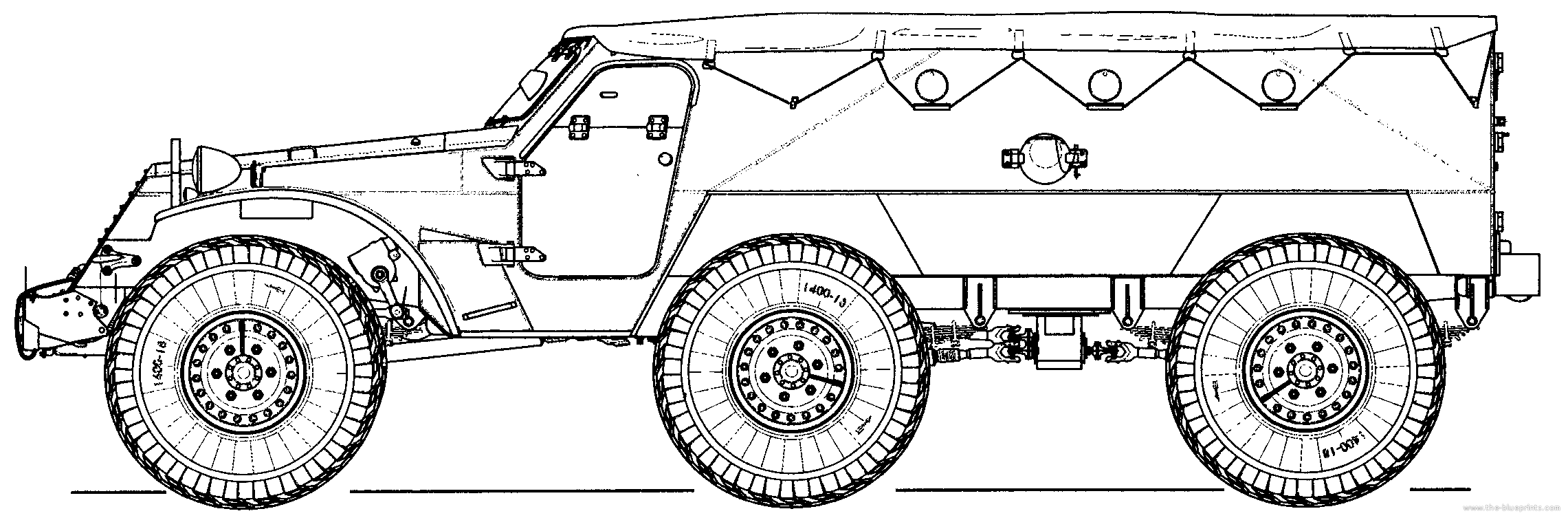 БТР-152 бронетранспортёр чертежи