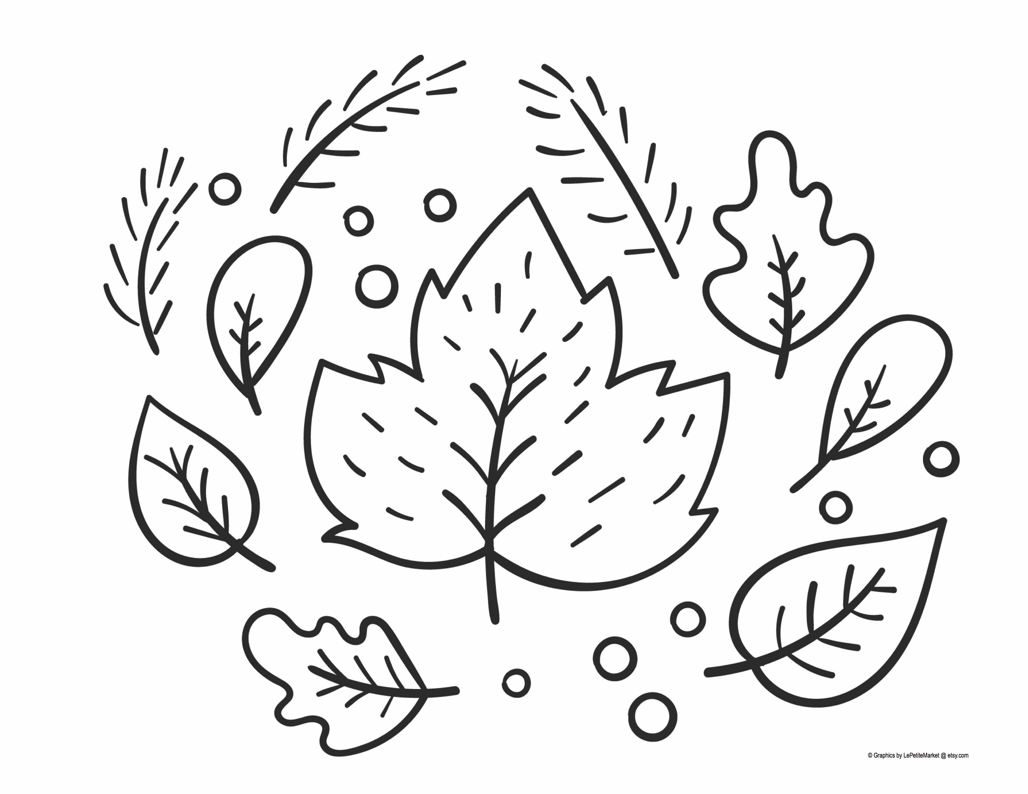 Осенние листочки раскраска для детей 2-3 лет