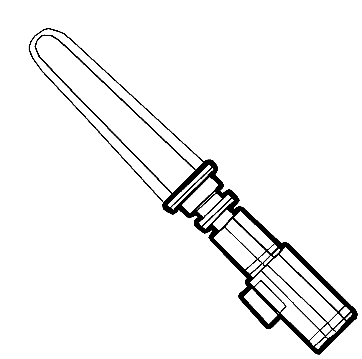 Раскраска световой меч
