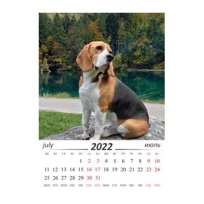 Календарь с собаками на 2022 год - распечатать, скачать бесплатно