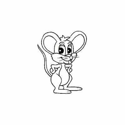  Раскраска с мышкой