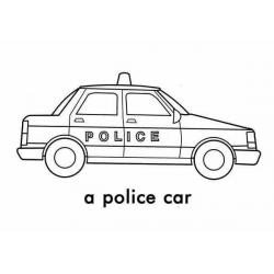  разукрашки полицейские машины