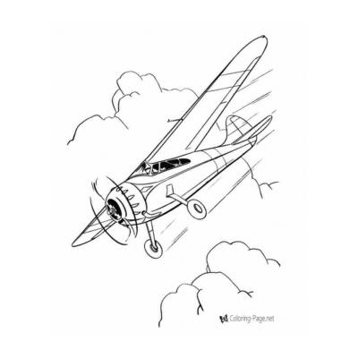  самолет схематично рисунок