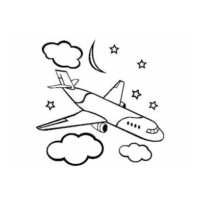 самолет рисунок на белом фоне