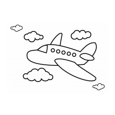  самолет рисованный