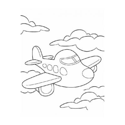  самолет в воздухе рисунок
