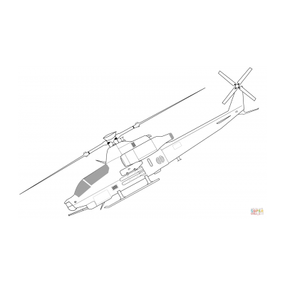 Вертолет раскрска для дошкольников