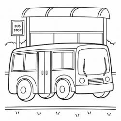  раскраска для мальчиков автобусы