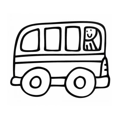  автобус раскраска для детей распечатать