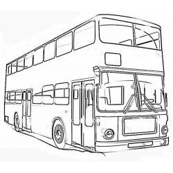  автобус картинка раскраска
