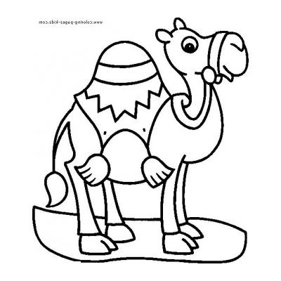  Верблюд - раскраска для детей