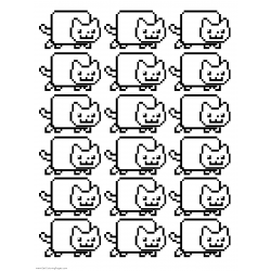 Раскраска Nyan Cat