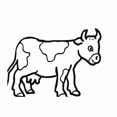  Раскраска с коровами