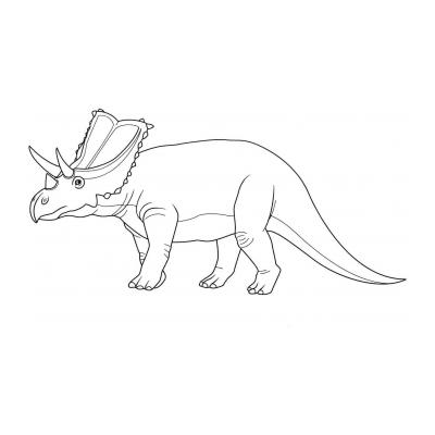 Раскрасить динозавра
