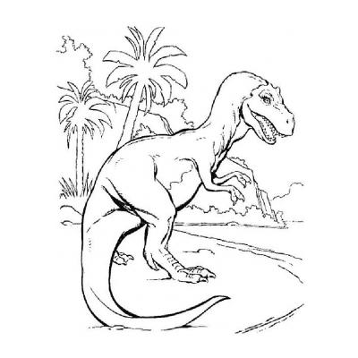  Раскрасить динозавра