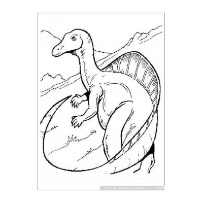  Динозавр - распечатать и раскрасить