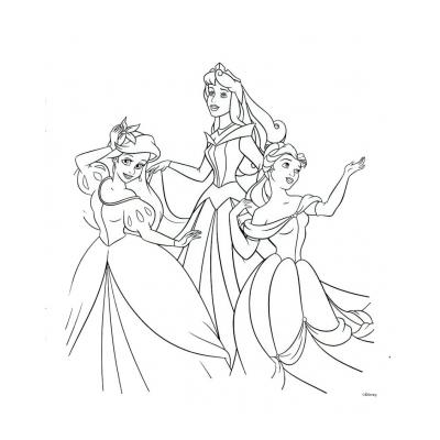 Раскраски принцессы Диснея - распечатать, скачать бесплатно