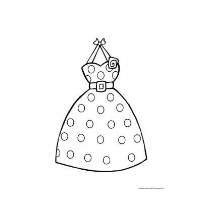  рисунок платья для детей