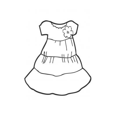  рисунок платья для детей