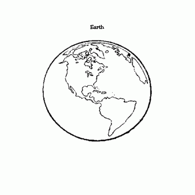 Раскраска Планета Земля