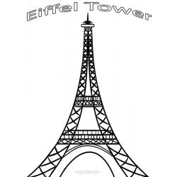 Раскраска Эйфелева башня
