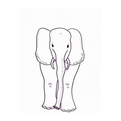  Слон - крупное животное