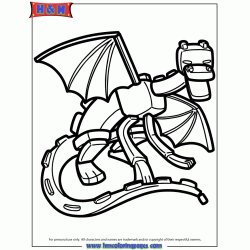 Раскраска Ender Dragon