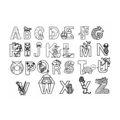 Раскраска буквы английского алфавита