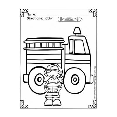 Раскраски "Пожарная безопасность" - распечатать, скачать бесплатно