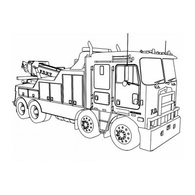  рисунок пожарной машины для детей 9 лет
