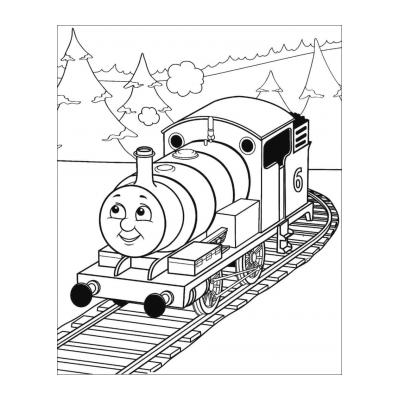  картинка раскраска поезда с вагонами для детей