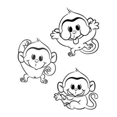  Смешная обезьянка