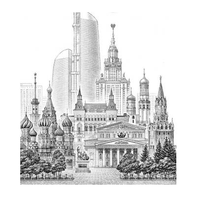 Раскраска Москва