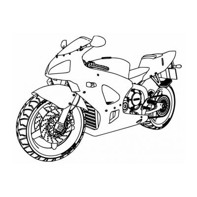  мотоцикл раскраска для малышей