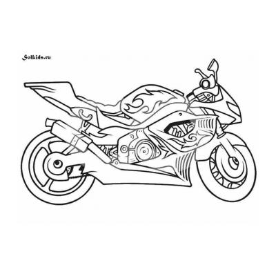  картинка мотоцикла для детей