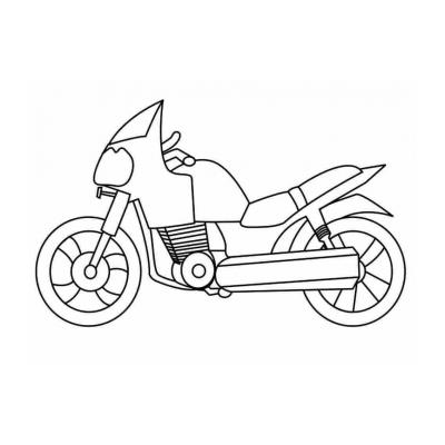  детская раскраска мотоцикл