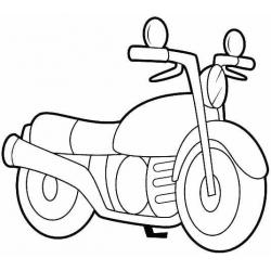  мотоцикл раскраска для малышей