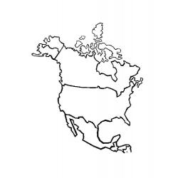 раскраска Северная Америка