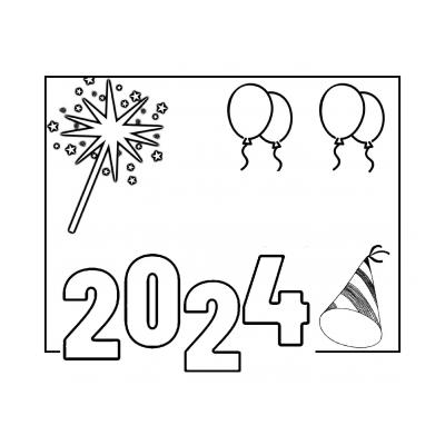 Раскраски на Новый Год 2024 - распечатать, скачать бесплатно