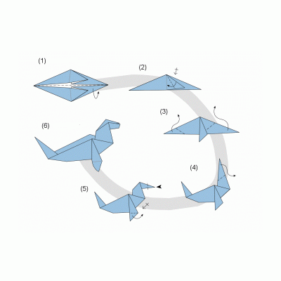 Схема легкого оригами