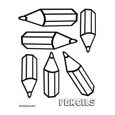  раскраски карандаши