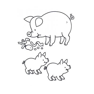  Свинья и поросенок
