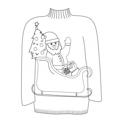 Раскраски свитер - распечатать, скачать бесплатно
