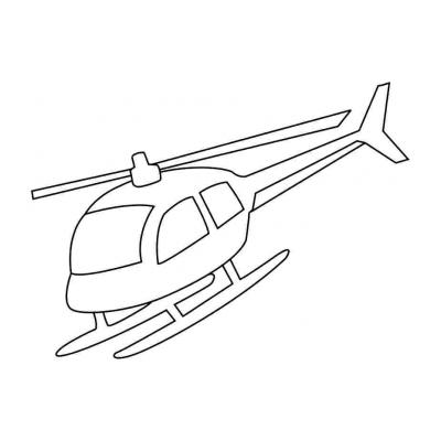Раскраска с вертолетом