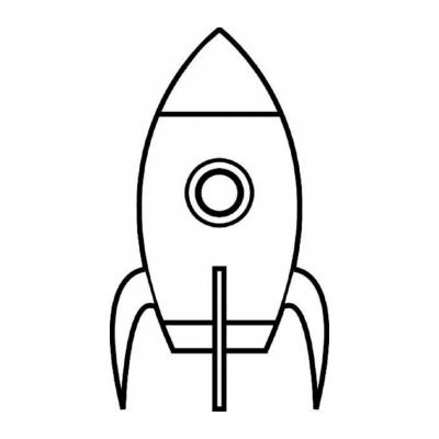 Раскраска ракета для детей 6 лет