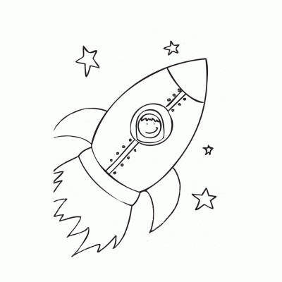 Раскраска ракета для детей 9 лет