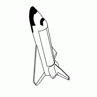 Раскраска ракета для детей 3 лет
