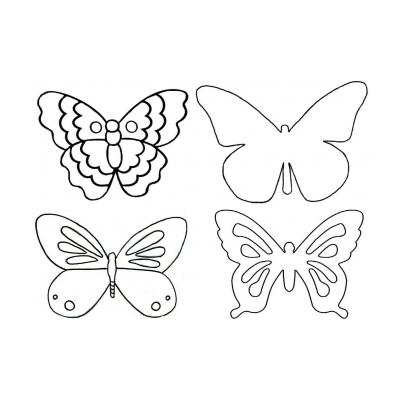 Шаблон бабочки для аппликации